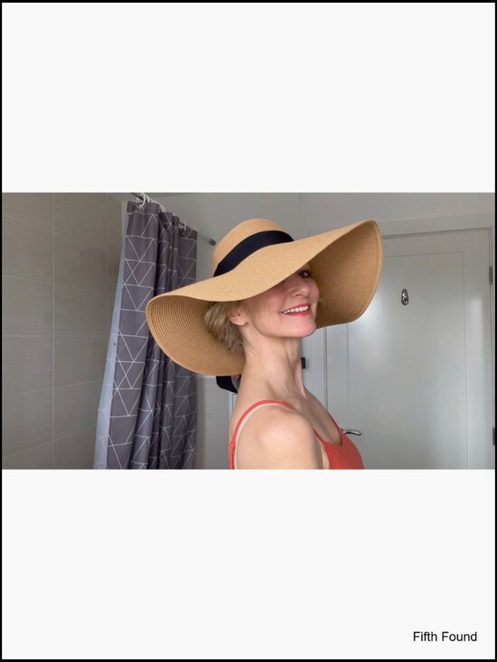Wide Brim Sun Hat UPF 80 Foldable Packable Floppy Beach Summer Hat